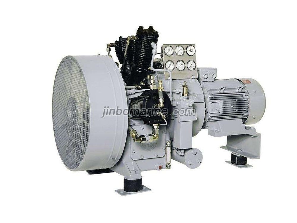 NWP40L Two Stages Medium Pressure Air Cooled Marine Air Compressor - Image 1