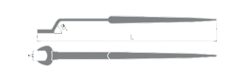 Non-Sparking Construction Offset Type With Pin Wrench