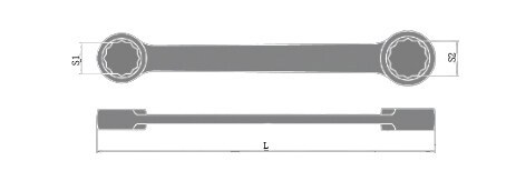Non-Sparking Double Flat Box Wrench