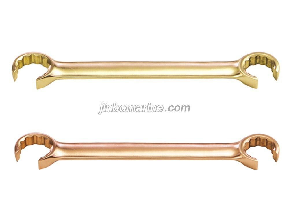 Non-Sparking Flare Nut Open Ring Wrench - Image 1
