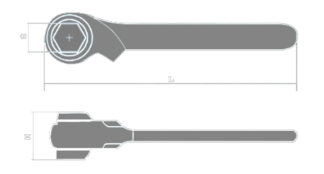 Non-Sparking Heavy Hex Ratchet Wrench