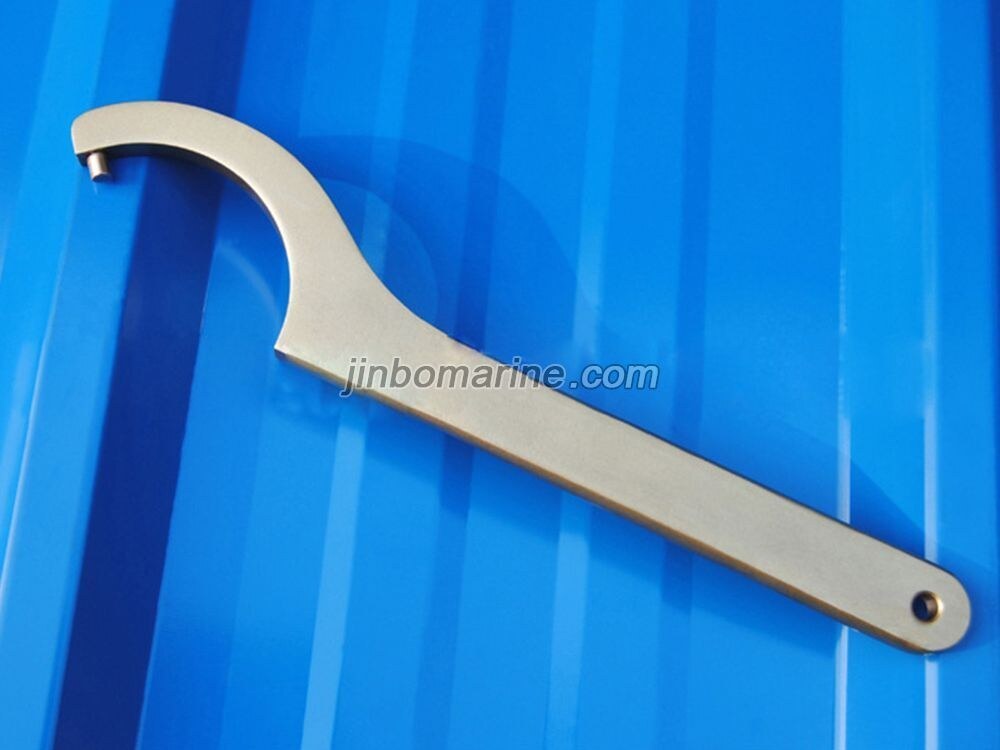 Non-Sparking Hook Wrench With Pin