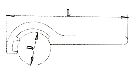 Non-Sparking Fastening Hook Wrench