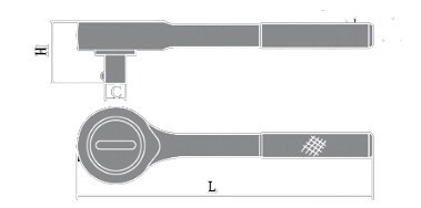 Non-Sparking Ratchet Wrench With Handle