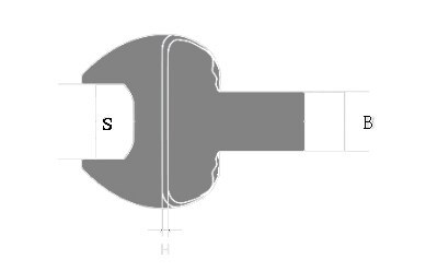 Non-Sparking Rectangular Open End Wrench