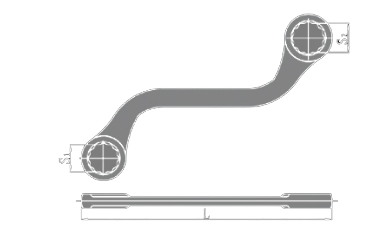 Non-Sparking S Type Double Box Offset Wrench