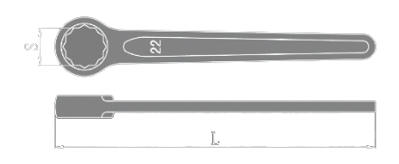 Non-Sparking Single Box Wrench