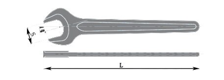 Non-Sparking Single Open End Wrench