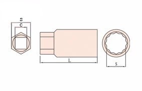 Non-Sparking Spark Plug Socket