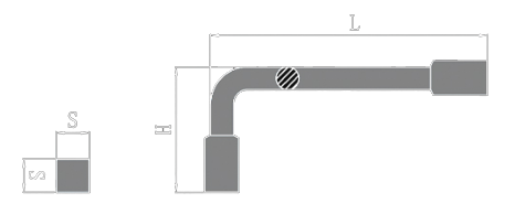Non-Sparking Square Key Wrench