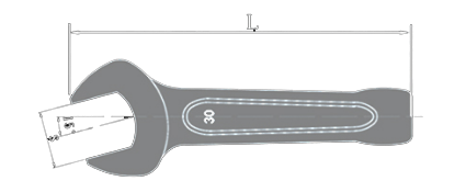 Non-Sparking Striking Open Wrench