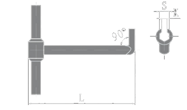 Non-Sparking T Handle Hex Wrench