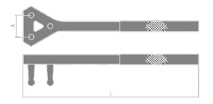 Non-Sparking Three Paws Type Valve Spanner