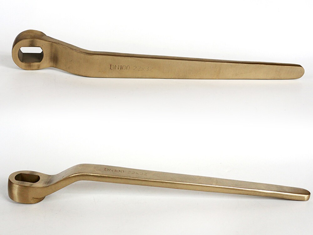 Non-Sparking Valve Square and Ellipse Driver Wrench - Image 2