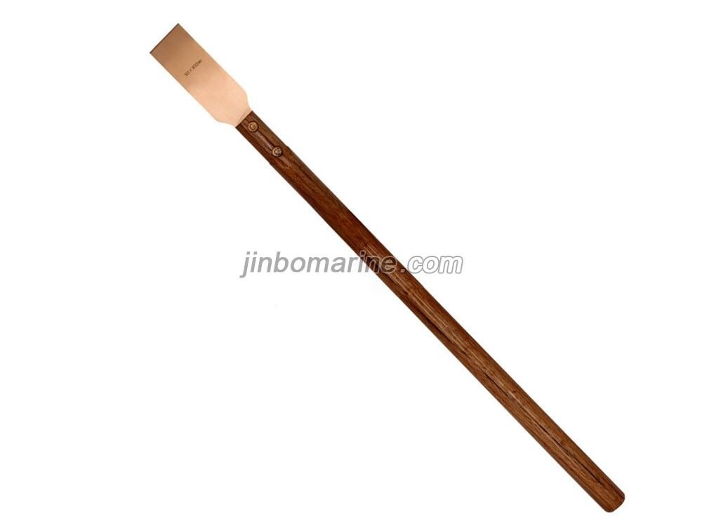 Non-sparking Long Wooden Handle Scraper - Image 1