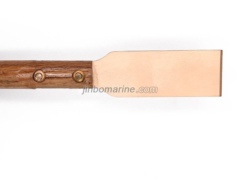 Non-sparking Long Wooden Handle Scraper - Image 2