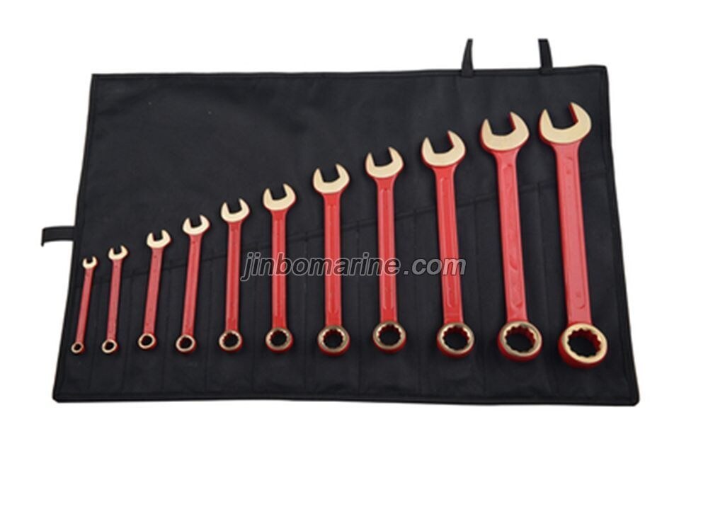 Non-sparking Open and 12 Point Box Combination Heavy Wrench: