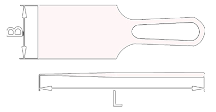 Non-sparking Spray Booth Scraper