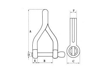 Plate Twist Shackle