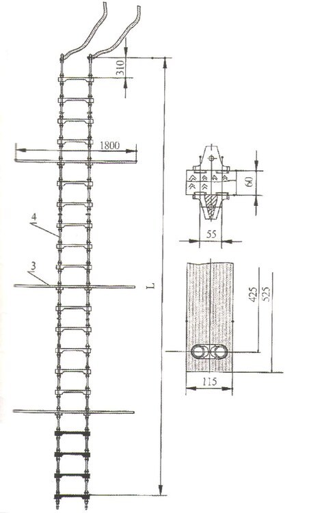 Pilot Ladder with Type Approval Certificate