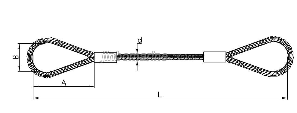 Pressed Steel Wire Rope Sling