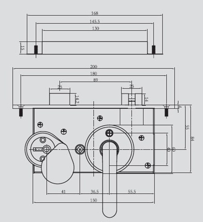 S5600 Marine Fireproof Door Lock