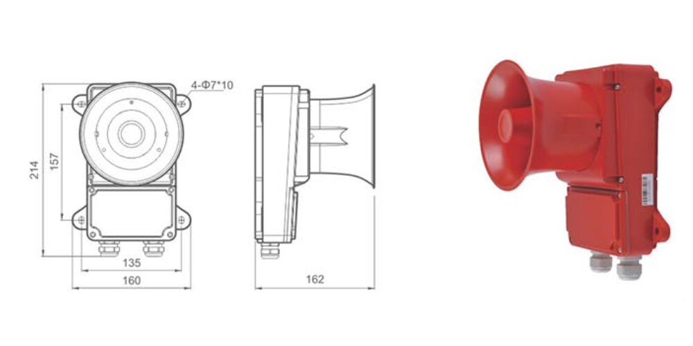 SG-6B1Z SG-6B1J Marine Alarm Siren