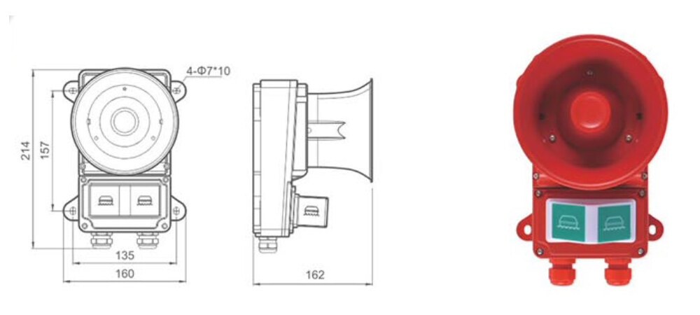 SG-6B3Z SG-6B3J Marine Alarm Siren