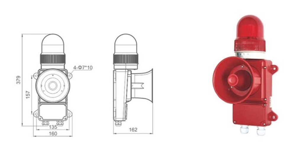 SG-6BZ SG-6BJ Marine Alarm Siren