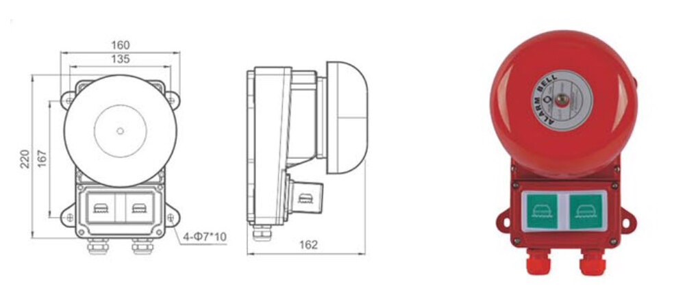 SG-6L3Z SG-6L3J Marine Alarm Siren