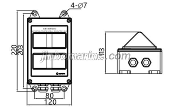 SG-7B/QT Signal Indicator Light For Watertight Door