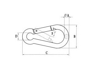 Snap-Hook-DIN5299-Form-C-SS304-OR-SS316-Steel-Electric-Galvanized-CSSH09