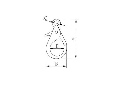 Snap Hook With Eye, SS304 OR SS316