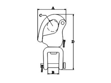 Snap Shackle Casting Swivel Jaw SS304 OR SS316