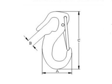 Spring Snap-Casting Hook End, SS304 OR SS316