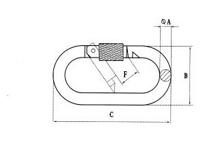 Straight Snap Hook With Screw, SS304 OR SS316 ,Steel Electric Galvanized