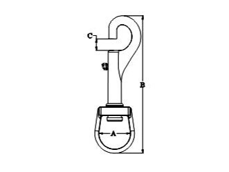 Swivel Eye Bolt Snap, SS304 OR SS316 CSSH01