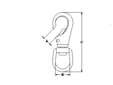 Swivel Eye Snap,SS304 OR SS316 CSSH05