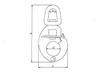 Swivel Snap Shackles With Eye End, SS304 OR SS316