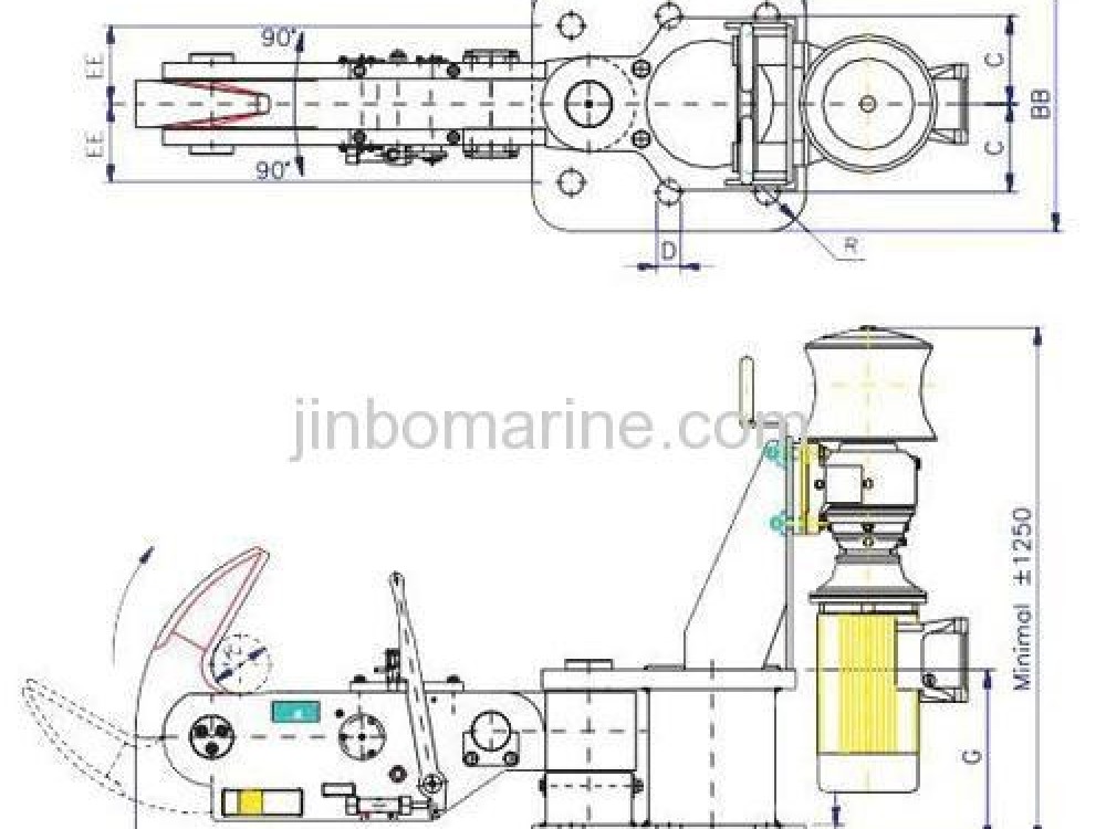 Single Quick Release Mooring Hook - Image 2