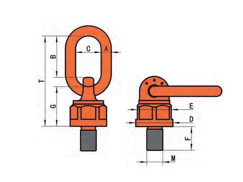 BLT083 Swivel Hoist Ring With Unc Thread