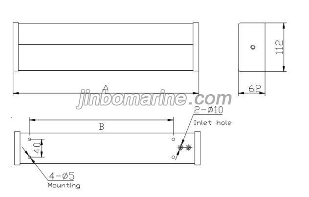 TBYB108 Fluorescent Mirror Light