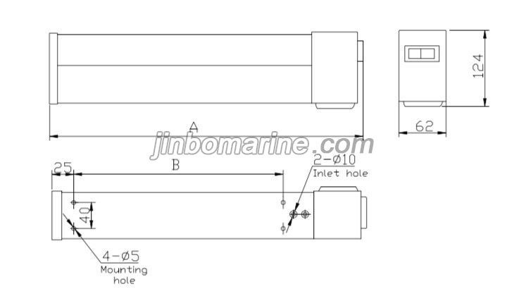TBYB108-KC Fluorescent Mirror Light