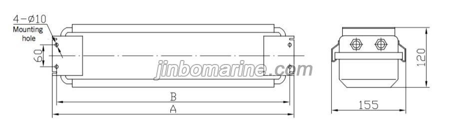 TCYA20-2 Fluorescent Ceiling Light