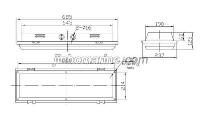 TPY10-2ML LED Ceiling Light