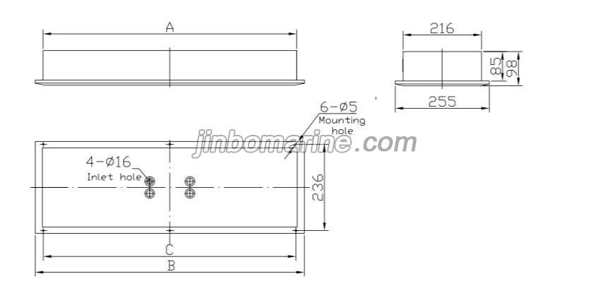 TPYF20-2 Fluorescent Ceiling Light