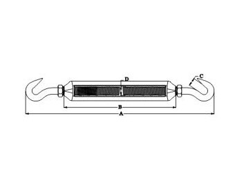 Turnbuckle Frame Type (Hook &Hook End) SS304 OR SS316