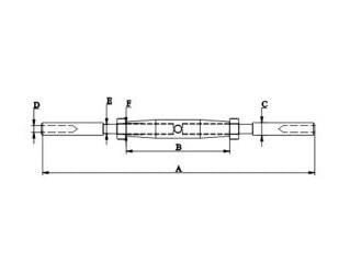 Turnbuckle With Stub Ends, SS304 OR SS316