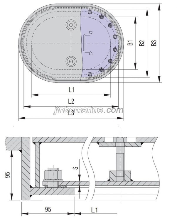 Marine Manhole Cover CB/T19-2001