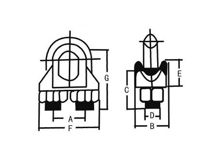 Type Malleable Wire Rope Clips